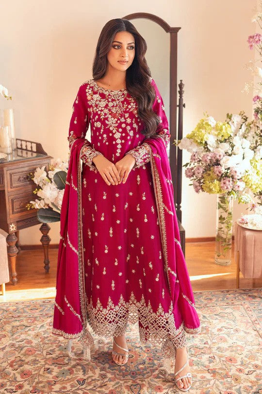 Sunni Manahil 3 Piece Unstitched Lawn Embroidered Suit