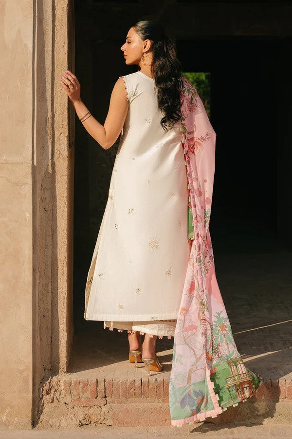 Sarang Fiona 3 Piece Unstitched Lawn Embroidered Suit