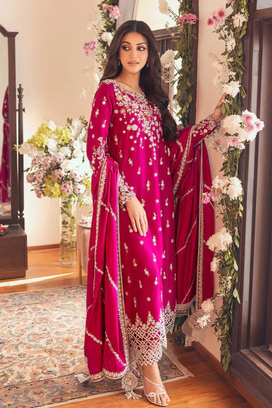 Sunni Manahil 3 Piece Unstitched Lawn Embroidered Suit