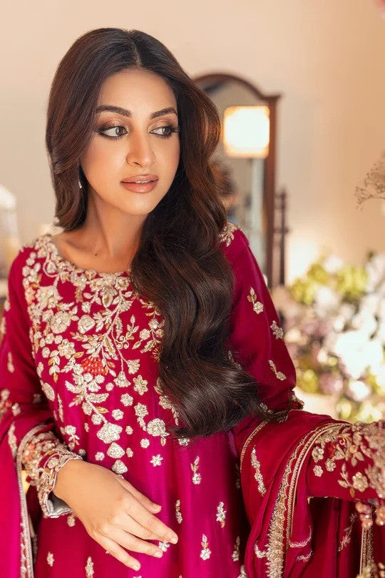 Sunni Manahil 3 Piece Unstitched Lawn Embroidered Suit