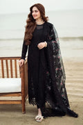 3 Piece Unstitched Lawn ChikanKari Embroidered Suit