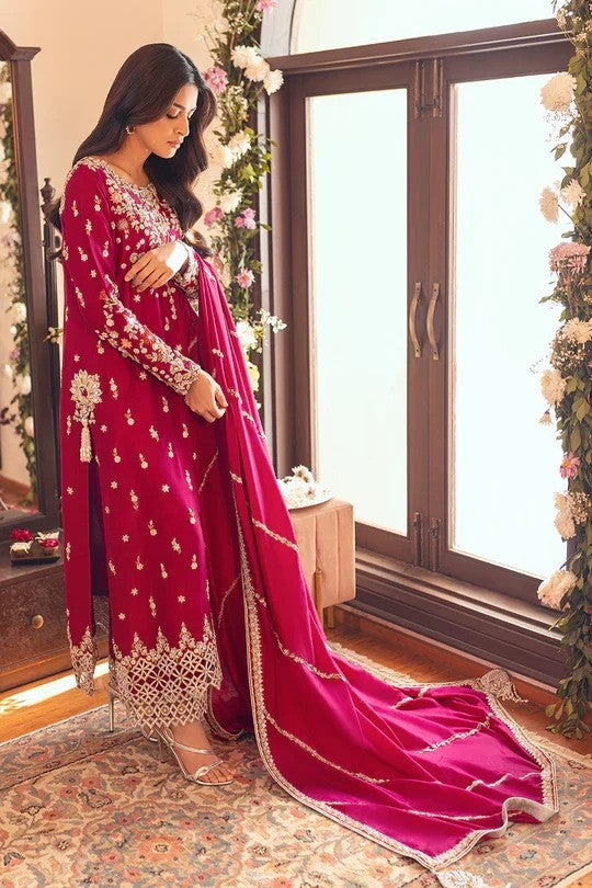 Sunni Manahil 3 Piece Unstitched Lawn Embroidered Suit