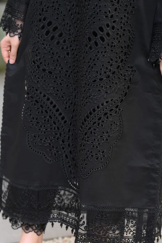 3 Piece Unstitched Chikankari Lawn Embroidered Suit