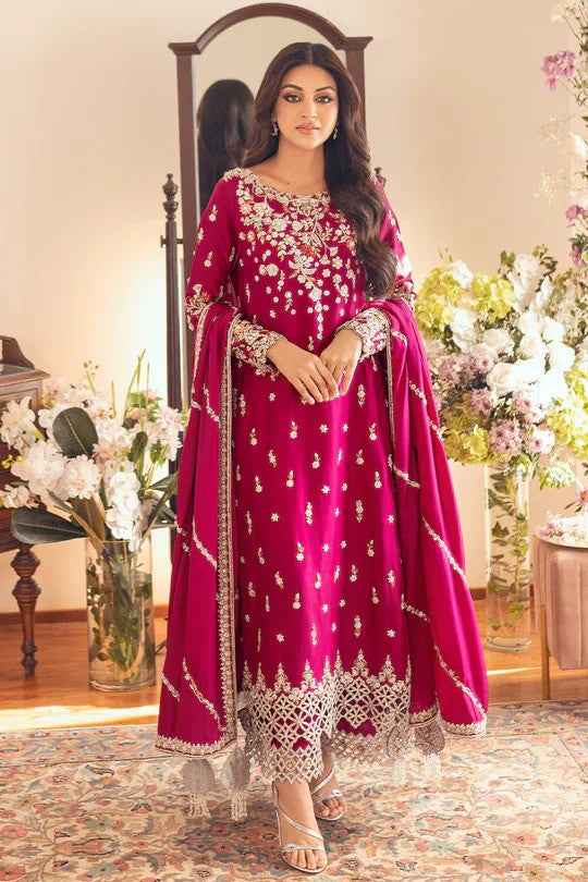 Sunni Manahil 3 Piece Unstitched Lawn Embroidered Suit