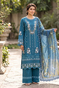 3 Piece - Embroidered Premium Cotton Suit