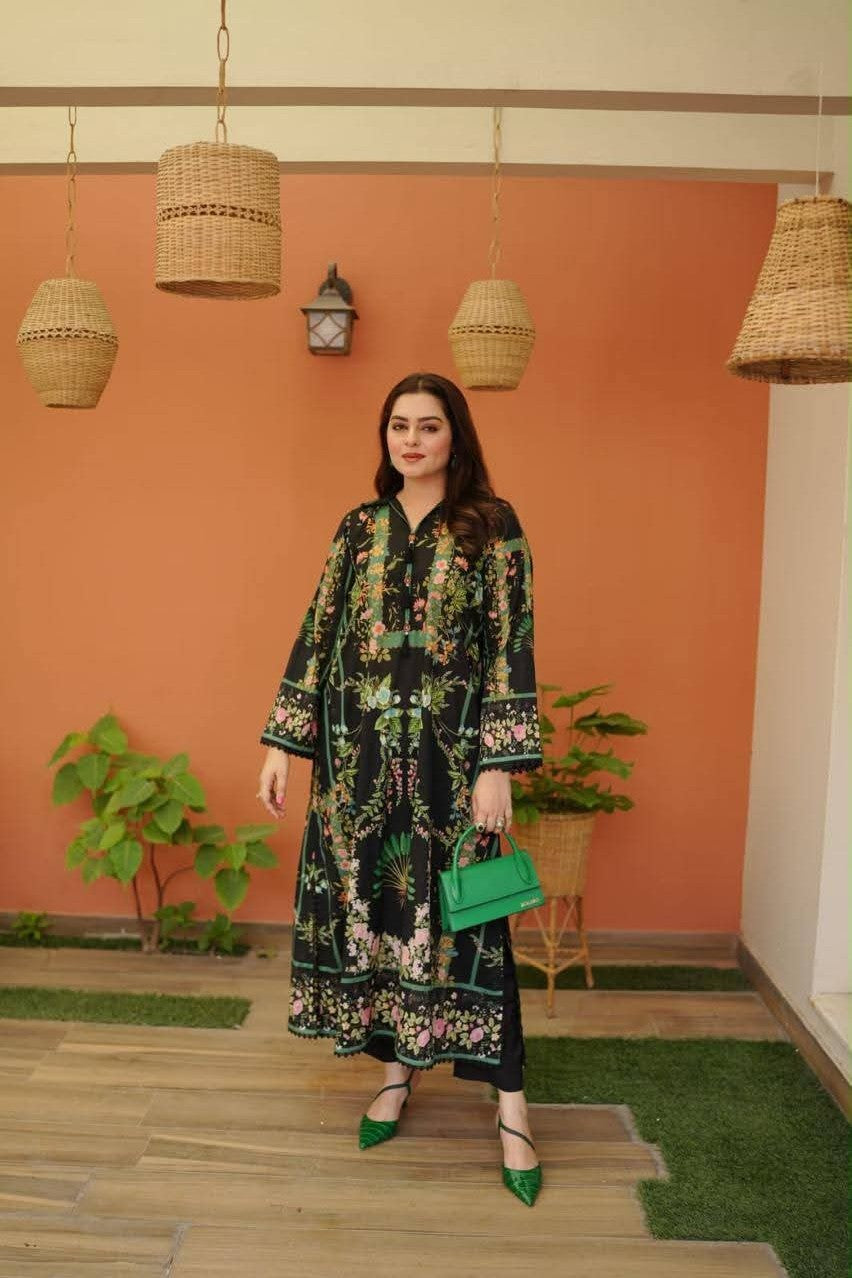 Aneela's 3 Piece Unstitched Silk Suit