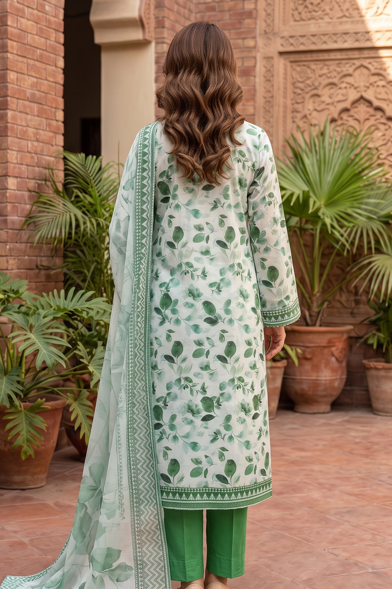 3 Piece - Stitched Lawn Digital Print Suit