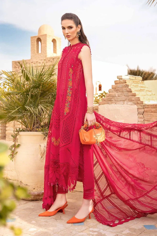 Maria B 3 Piece Unstitched Lawn Embroidered Suit
