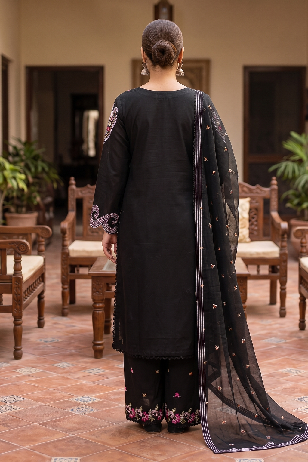 3 Piece - Stitched Embroidered Premium Cotton Suit