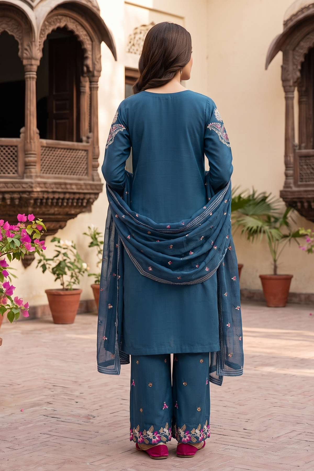 3 Piece - Stitched Embroidered Premium Cotton Suit