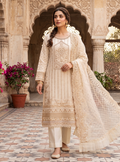 3 Piece - Embroidered Fancy Organza Suit