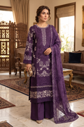 3 Piece -  Stitched Embroidered Premium Cotton Suit