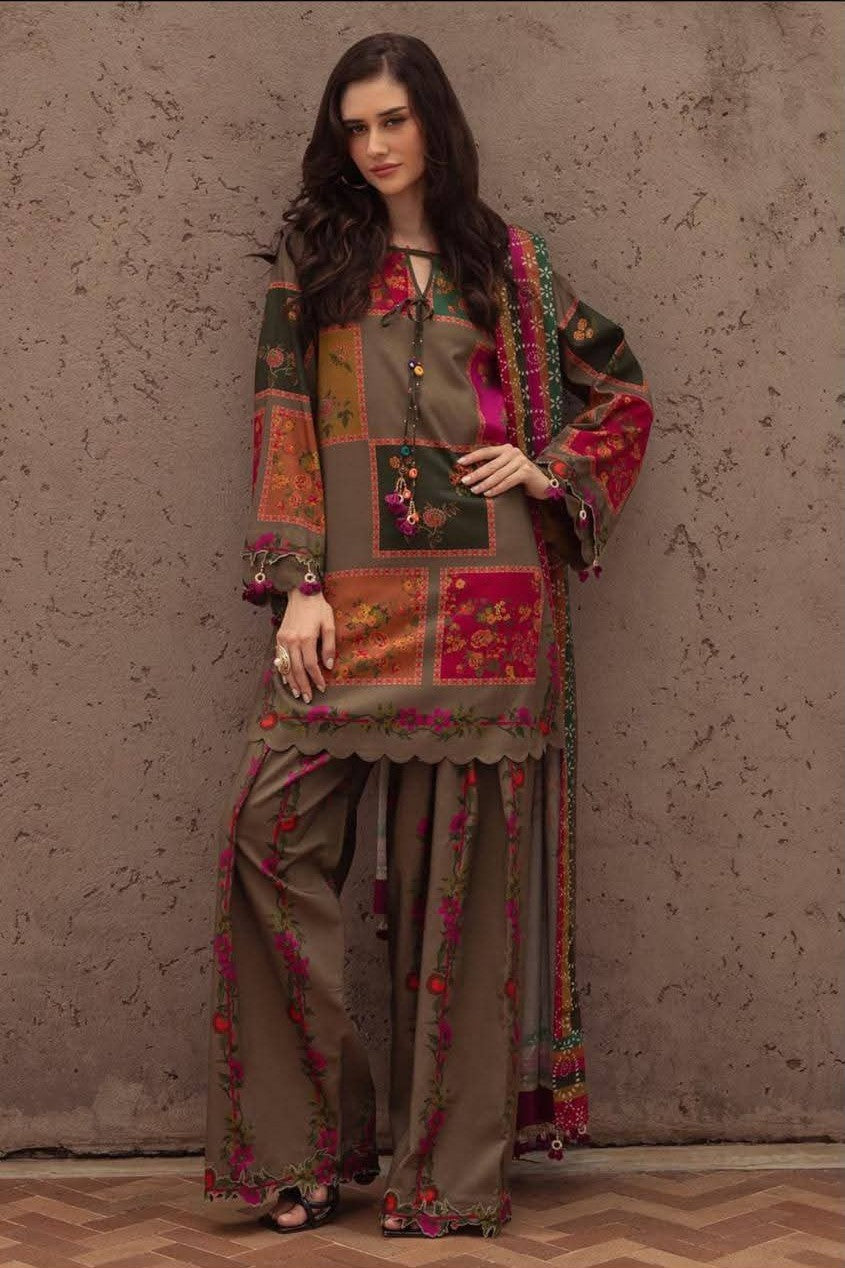 Charizma 3 Piece Unstitched Silk Suit