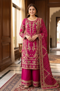 3 Piece - Stitched Embroidered Fancy Organza Suit