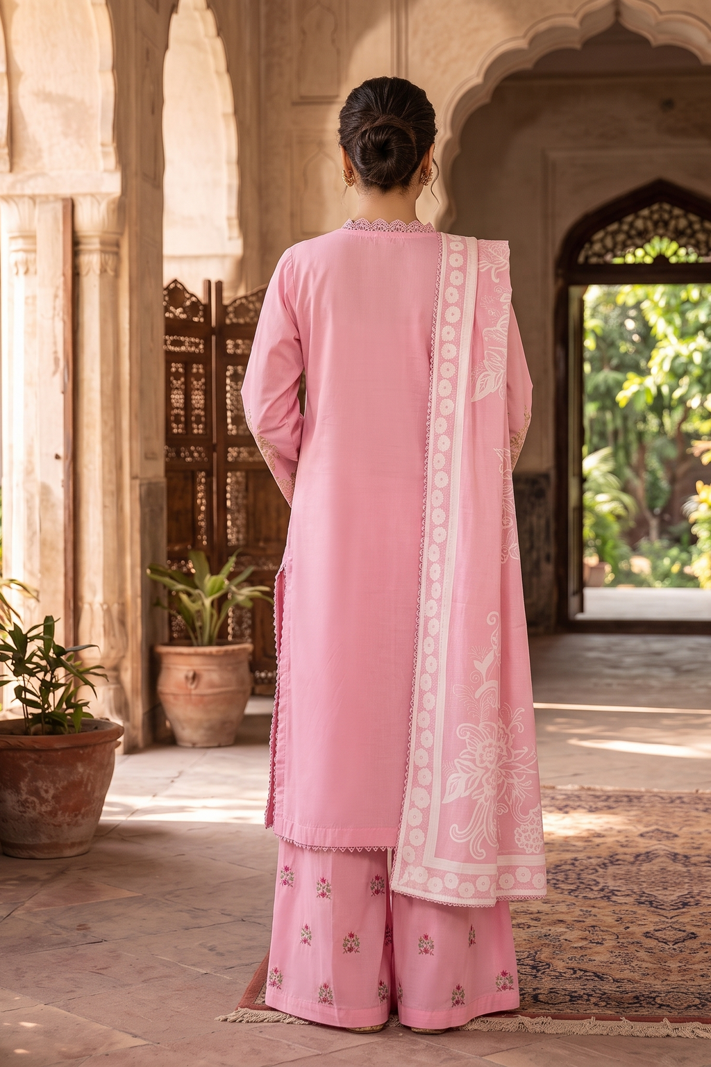 3 Piece - Stitched Embroidered Premium Cotton Suit