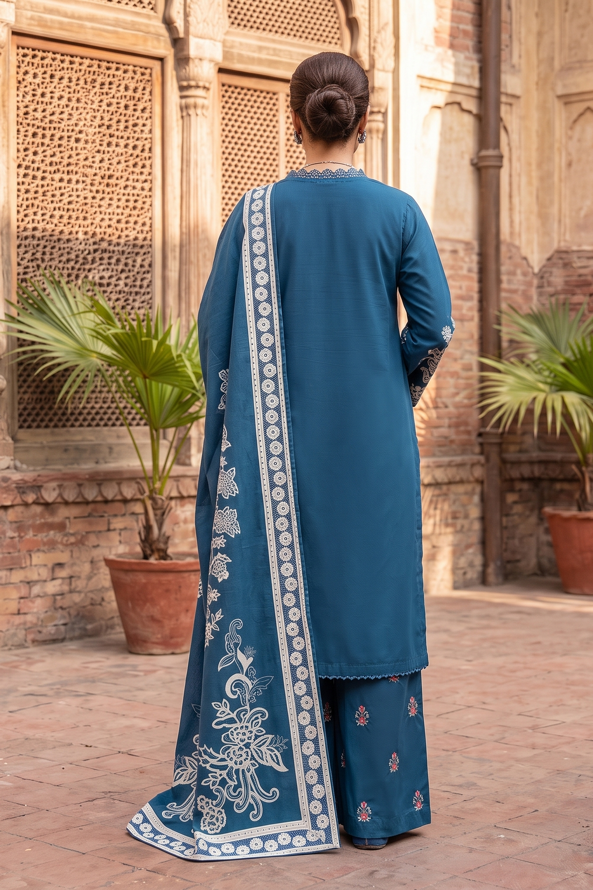 3 Piece - Stitched Embroidered Premium Cotton Suit