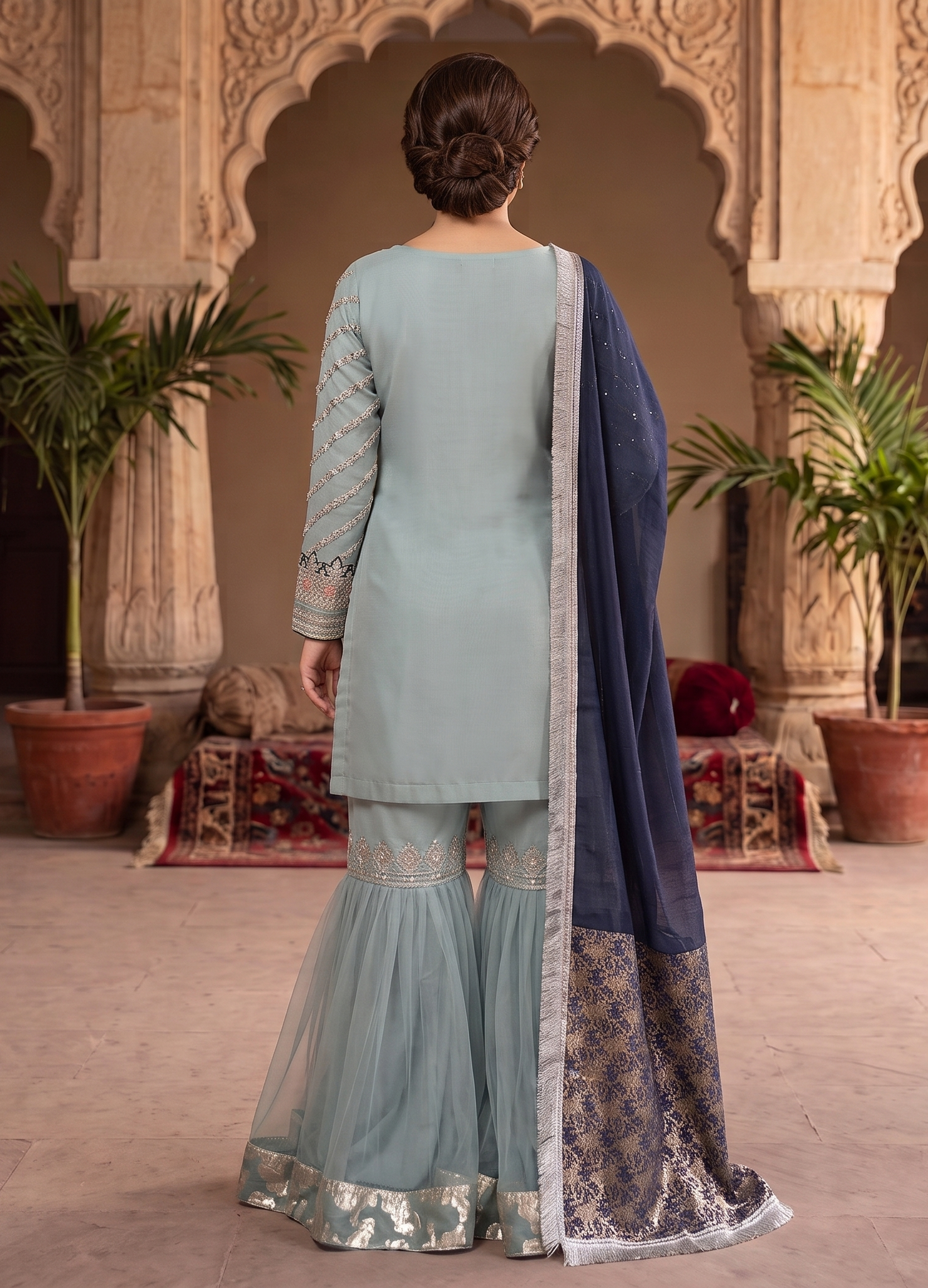 3 Piece - Dori Fancy Organza Suit